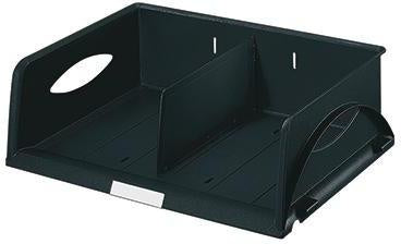 Briefablage Leitz Sorty DIN A4 quer DIN C4 quer Überbreite Polystyrol Farbe: schwarz LEITZ