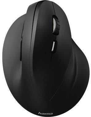 Optische PC Maus Hama EMW-500 Rechtshänder ergonomisch USB-A 8m Batterie inkl Nano-Empfänger schwarz HAMA