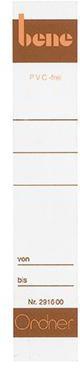 Rückenschild Bene schmal/kurz 29 x 153 mm (B x H) weiß 10 St/Pack BENE