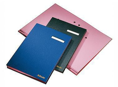 Unterschriftenmappe Esselte DIN A4 Polypropylen schwarz rosa 20 Fächer ESSELTE – Ansicht 3
