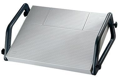Fußstütze Soennecken Relax 45 x 35 cm (B x T) nicht beheizbar Polystyrol lichtgrau/schwarz SOENNECKEN