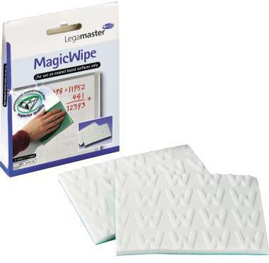 Reinigungstuch Legamaster MagicWipe nicht nachfüllbar 60°C inkl 2 MagicWipes 1 Trockentuch 100 % Melamin 2 St/Pack LEGAMASTER