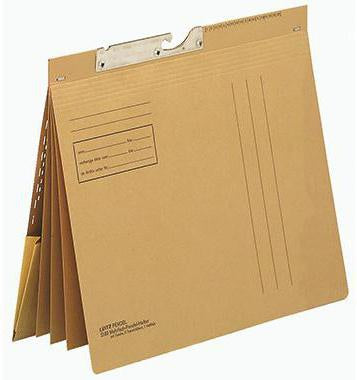 Pendelhefter Leitz DIN A4 250g/m² kaufmännische Heftung mit Organisationsaufdruck Natronkarton naturbraun LEITZ