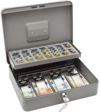 Geldkassette WEDO® Standard PLUS 30 x 9 x 24 cm (B x H x T) 4 Fächer für Banknoten 8 Fächer für Hartgeld mit – Ansicht 3