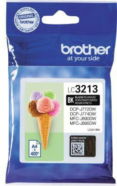 Tintenpatrone Brother Originalzubehör LC-3213BK ca 400 Seiten schwarz BROTHER