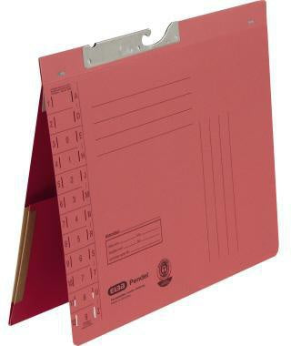 Pendelhefter ELBA DIN A4 320g/m² Amtsheftung mit Organisationsaufdruck Manilakarton recycelt rot ELBA