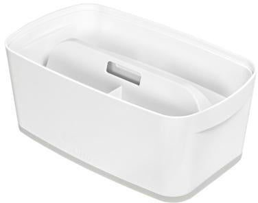 Aufbewahrungsbox Leitz MyBox® 318 x 128 x 191 cm (B x H x T) DIN A5 5l ABS Kunststoff weiß/grau LEITZ