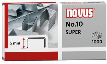 Heftklammer NOVUS No 10 SUPER Heftgeräte Heftzangen Stahl verzinkt 1000 St/Pack NOVUS