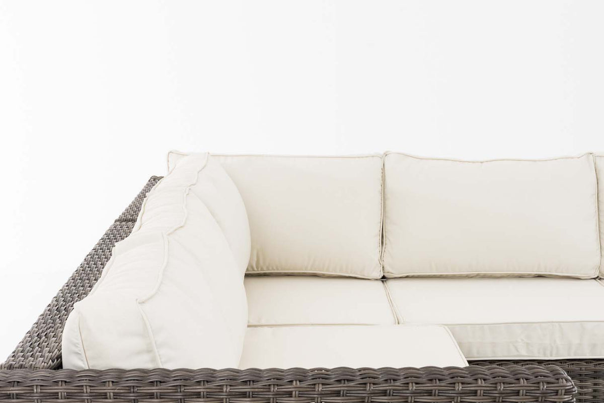 Ecksofa-Garnitur Liberi 5mm Cremeweiß – Ansicht 3