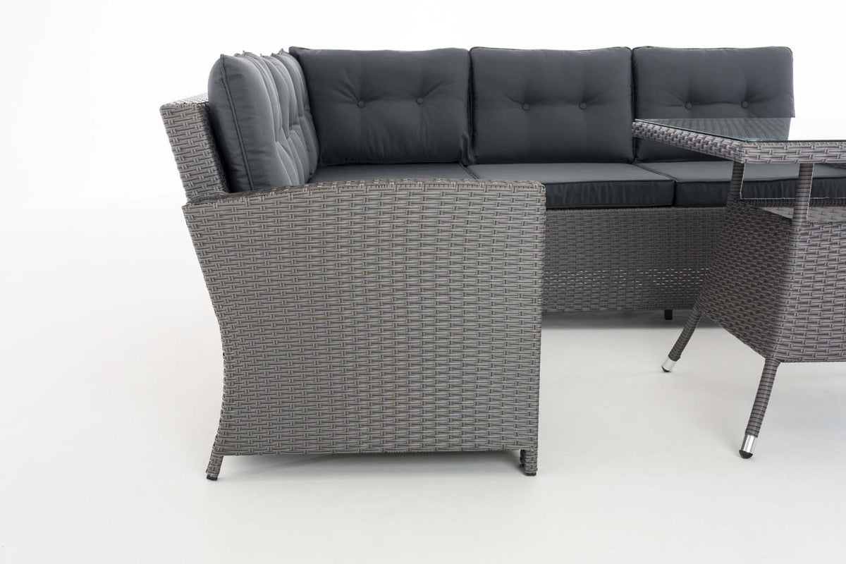 Eckgarnitur Sierra Flachrattan eisengrau – Ansicht 19