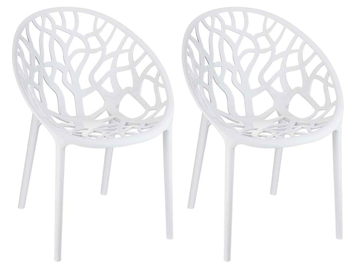 2er SET Stapelstuhl CRYSTAL