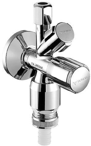 Schell Kombinations-Eckventil COMFORT chrom mit Rohrbelüfter 1/2Zoll SCHELL