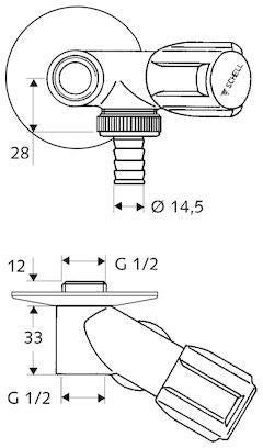 Schell NA-Ventil COMFORT chr f Einzelzapfstellen 1/2Zoll SCHELL – Ansicht 3