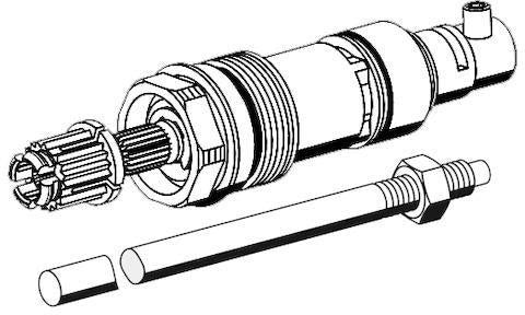 SCHELL Oberteil POLAR II inkl Spindel 1775mm mit Ablänghilfe SCHELL