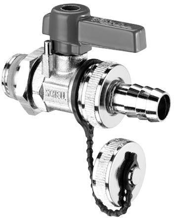 Schell F+E-Kugelhahn mit Hebelgriff ASAG Schlauchverschr 16 b Messing 1/2Zo SCHELL