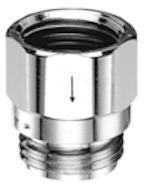 SCHELL Rückflussverhinderer in Durchflussform 3/4Zoll chrom SCHELL