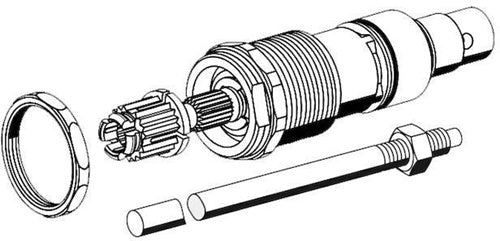 Schell Oberteil inkl Spindel 488mm mit Ablänghilfe SCHELL