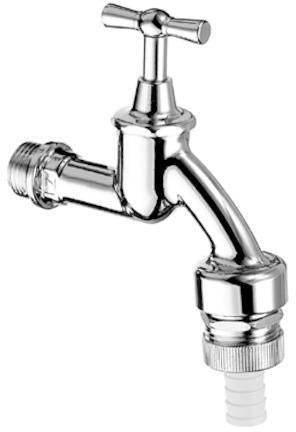 SCHELL Auslaufventil mit Knebelgriff 1/2Zoll mattchrom SCHELL
