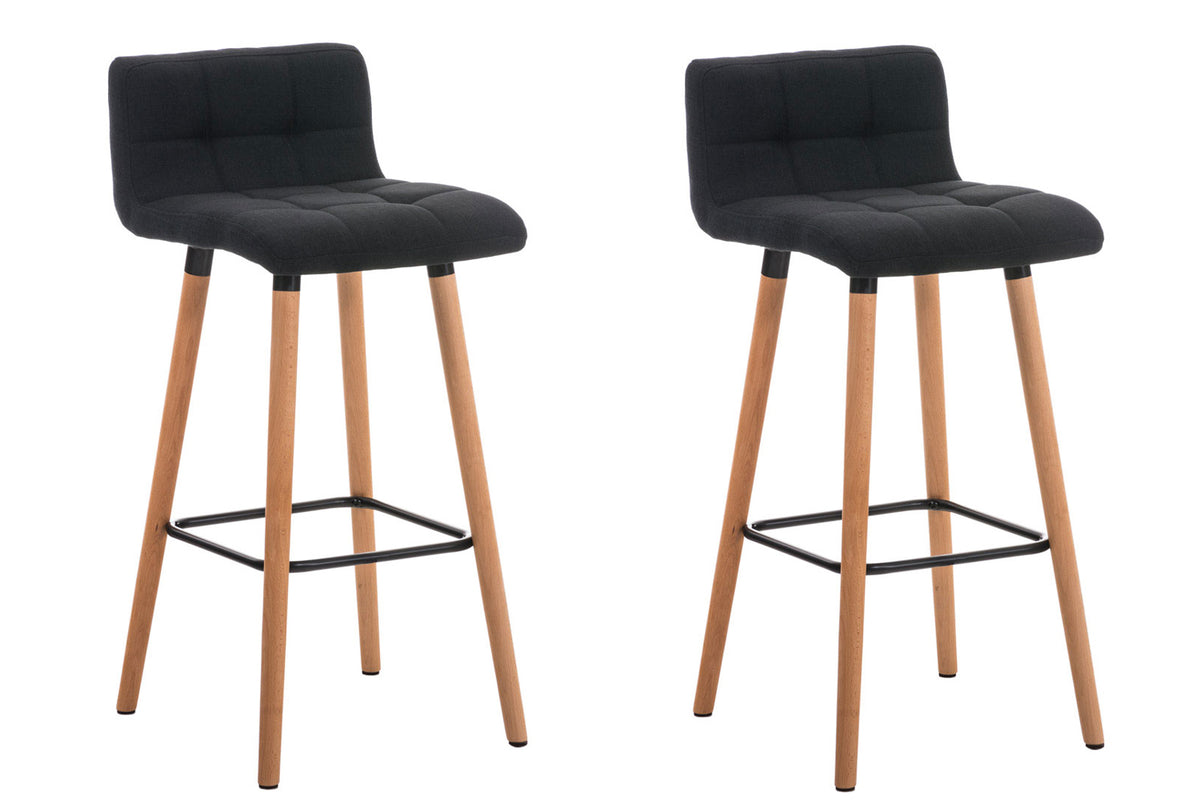 2er Set Barhocker Lincoln Stoff natura – Ansicht 11