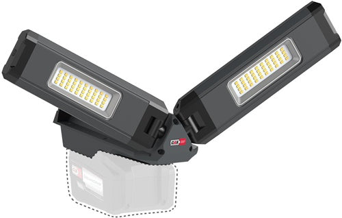 LED-Strahler DUO CONNECT 108 W 2500 lm 52 Ah 18 V IP30 SCANGRIP