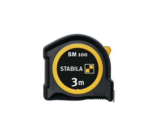 Taschenrollbandmaß BM 100 Länge 3 m Breite 16 mm mm/mm EG II ABS / TPE Metall-Clip STABILA – Ansicht 6