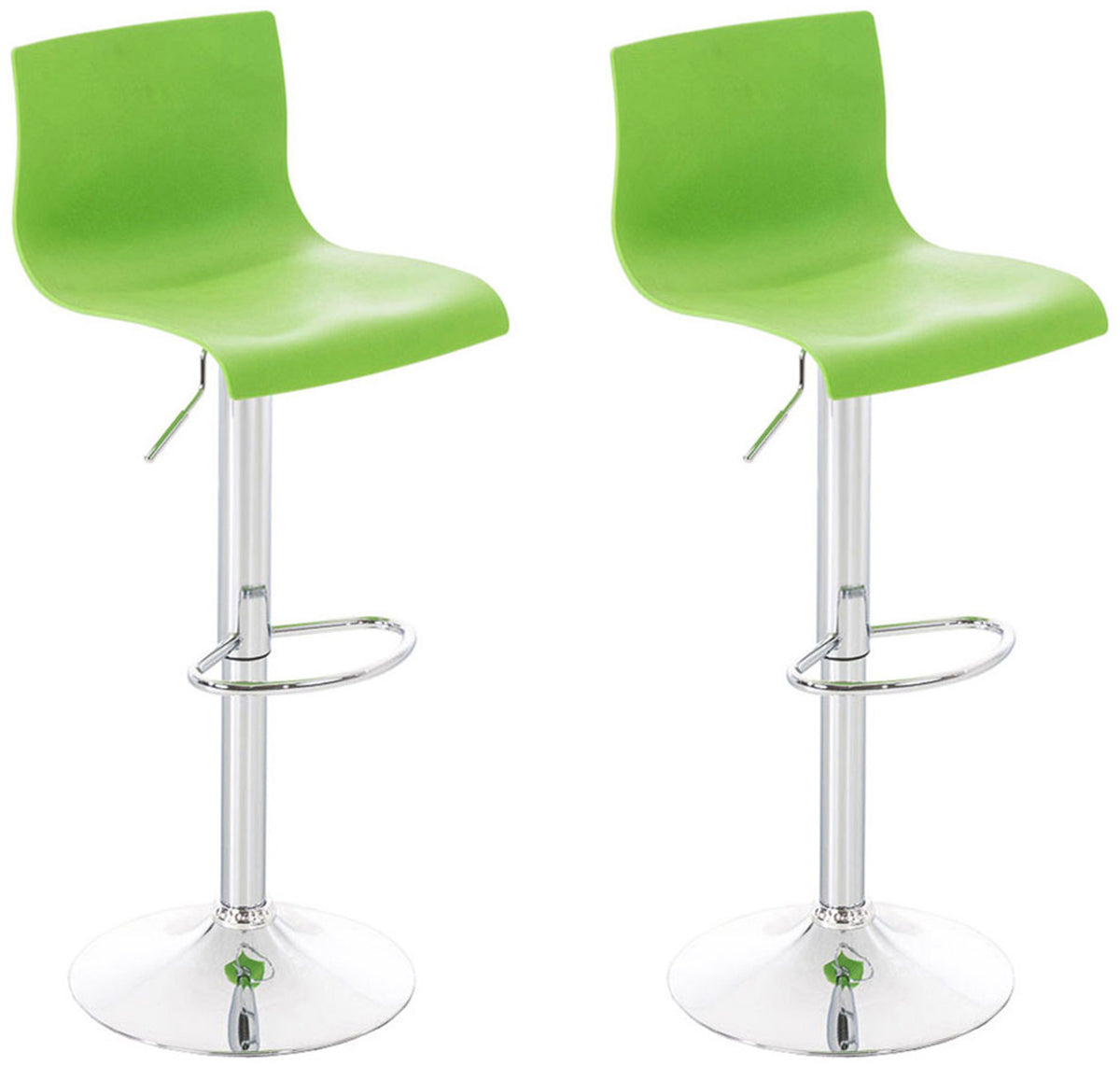 2er Set Barhocker Hoover Kunststoff chrom – Ansicht 17