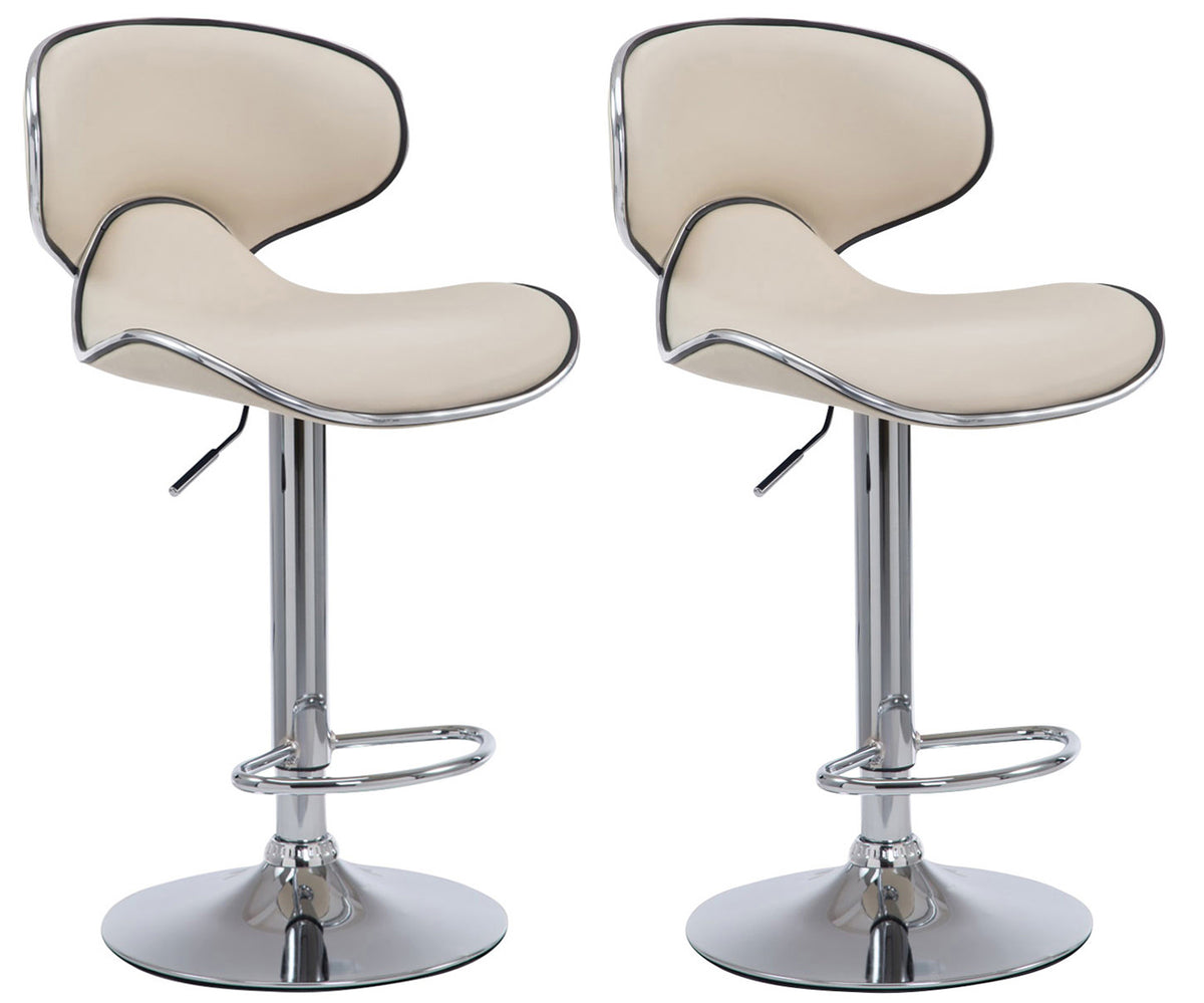 2er Set Barhocker Las Vegas V2 Kunstleder chrom – Ansicht 16