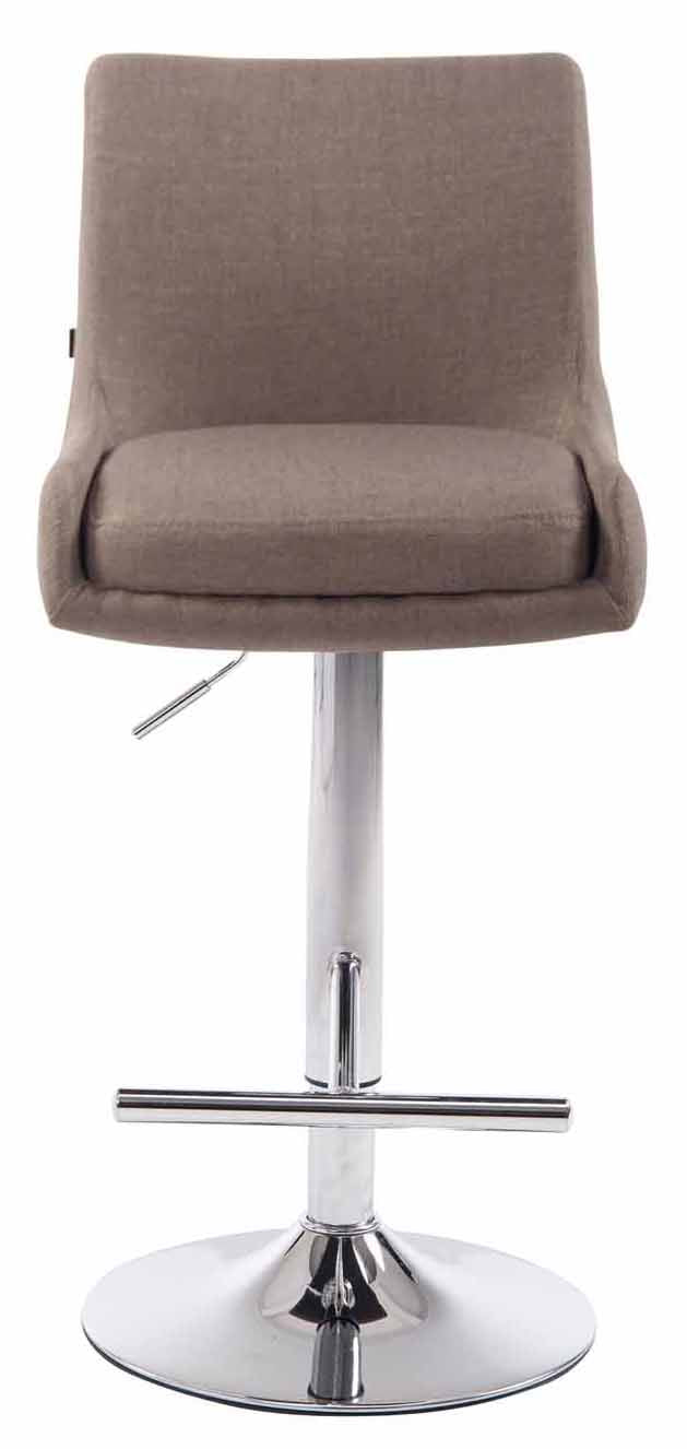 2er Set Barhocker Club Stoff chrom – Ansicht 2