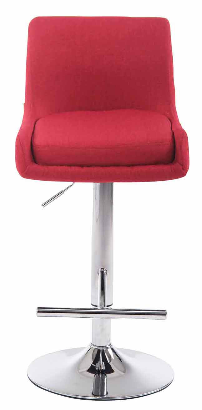 2er Set Barhocker Club Stoff chrom – Ansicht 8