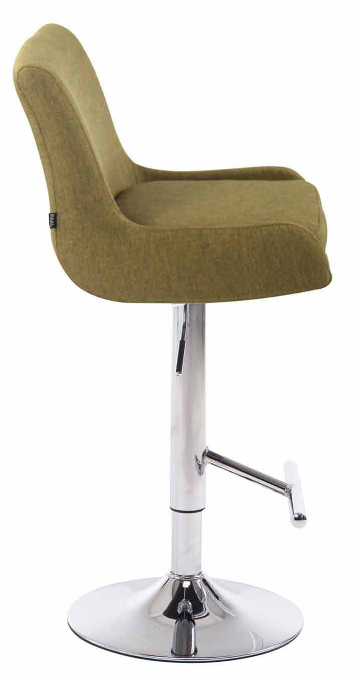 2er Set Barhocker Club Stoff chrom – Ansicht 12