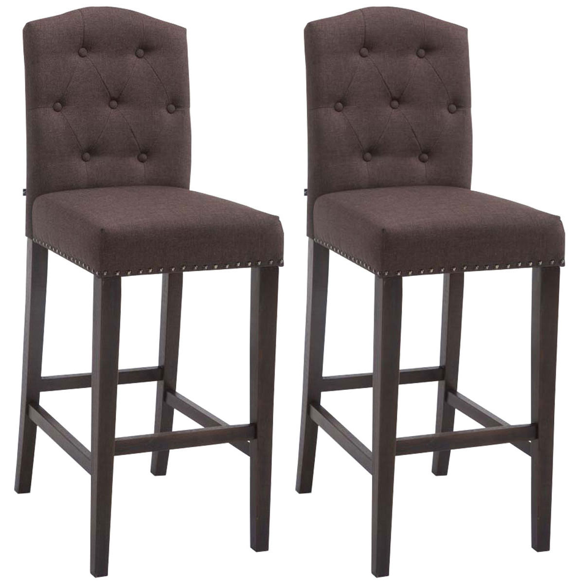 2er Set Barhocker Louise Stoff antik – Ansicht 20