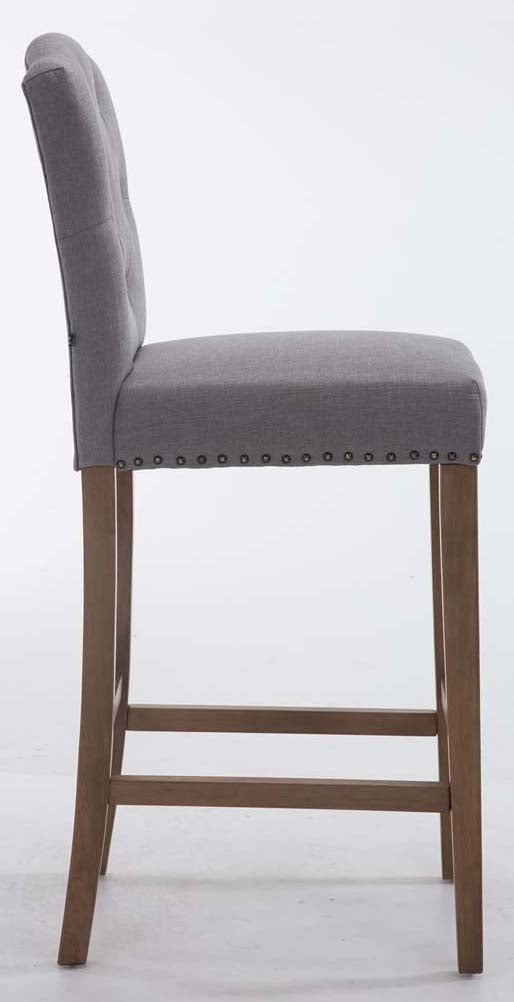 2er Set Barhocker Louise Stoff antik-hell – Ansicht 18