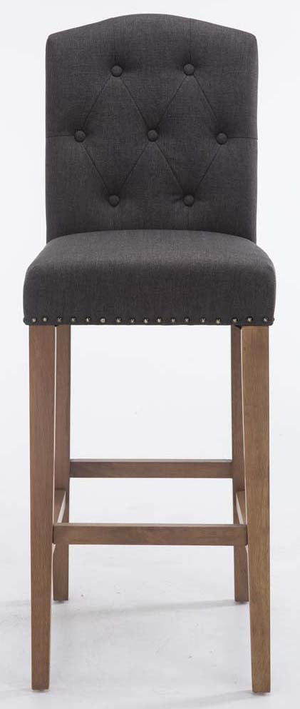 2er Set Barhocker Louise Stoff antik-hell – Ansicht 2