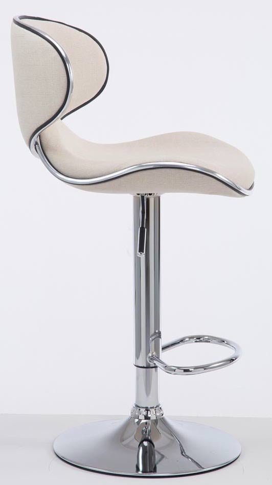 2er Set Barhocker Las Vegas V2 Stoff chrom – Ansicht 3