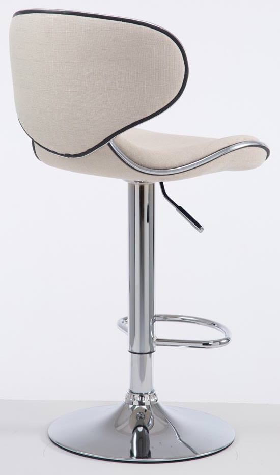 2er Set Barhocker Las Vegas V2 Stoff chrom – Ansicht 4