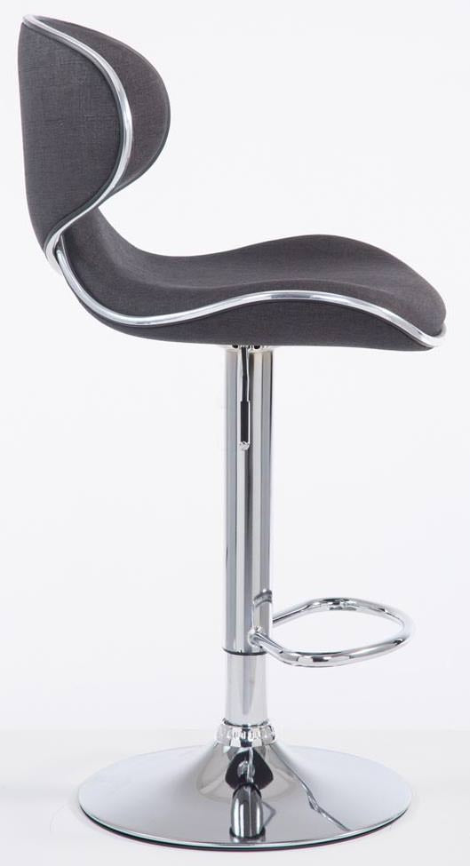 2er Set Barhocker Las Vegas V2 Stoff chrom – Ansicht 18
