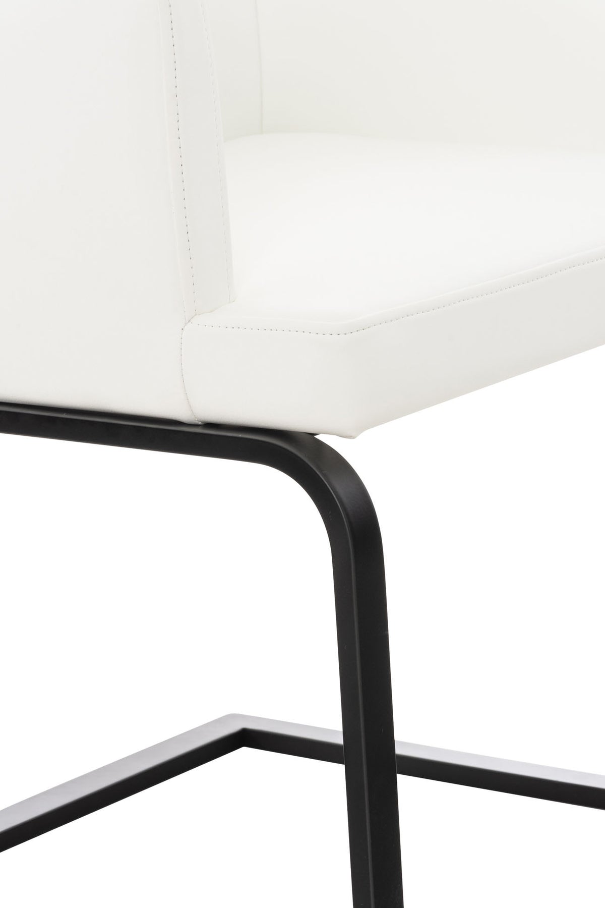 Stuhl Aberford Kunstleder schwarz – Ansicht 4