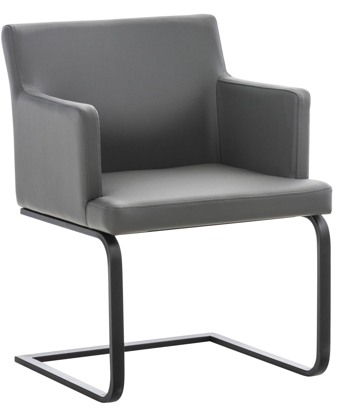 Stuhl Aberford Kunstleder schwarz – Ansicht 6