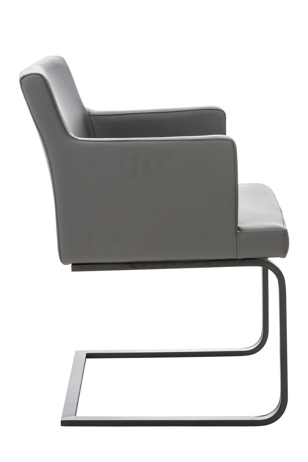 Stuhl Aberford Kunstleder schwarz – Ansicht 8