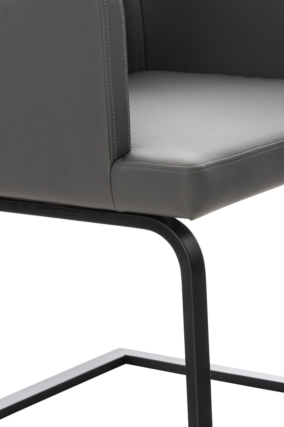 Stuhl Aberford Kunstleder schwarz – Ansicht 9