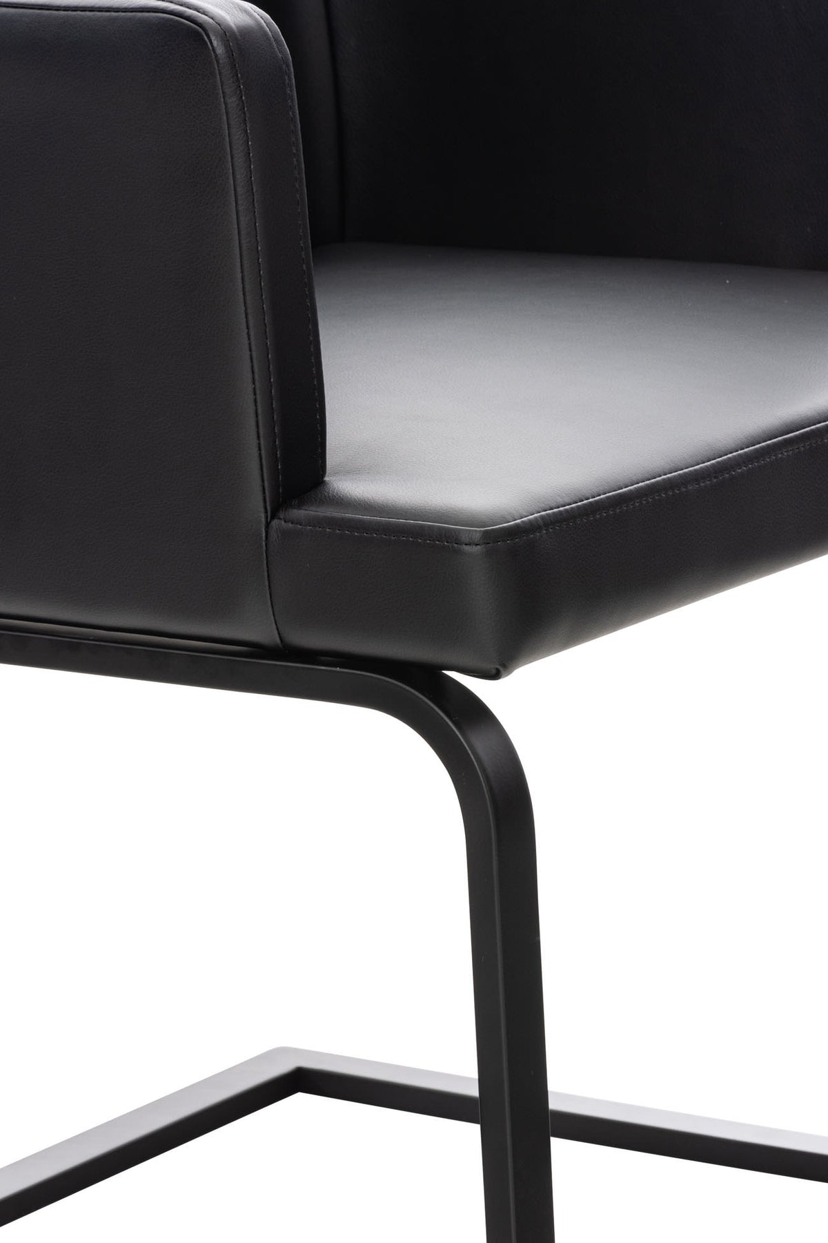 Stuhl Aberford Kunstleder schwarz – Ansicht 14