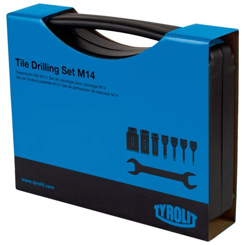 Fliesenbohrset DDT 8-teilig Ø 6 8 10 12 20 25 35 mm Schaft M14 TYROLIT – Ansicht 3