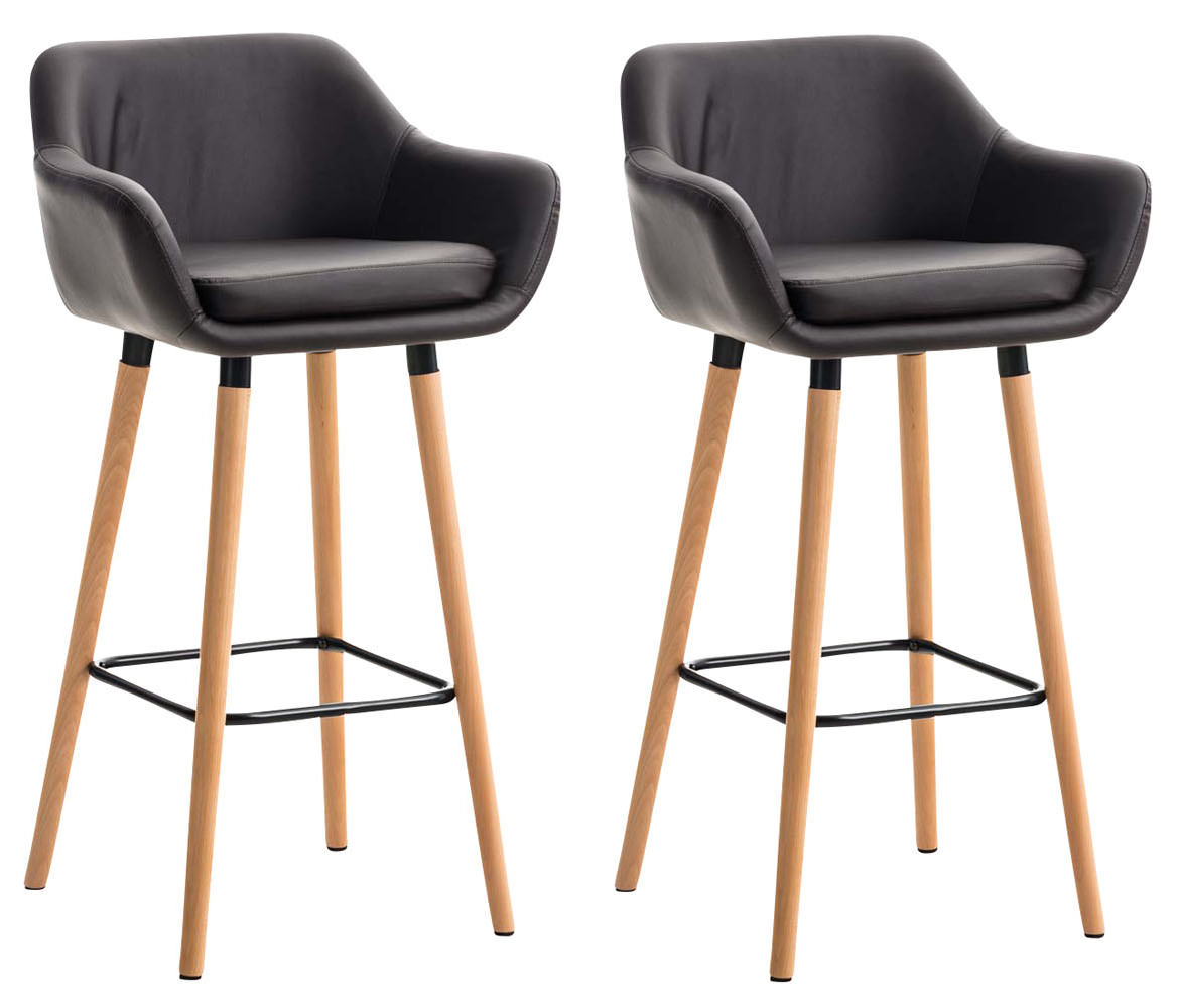 2er Set Barhocker Grant Kunstleder – Ansicht 5