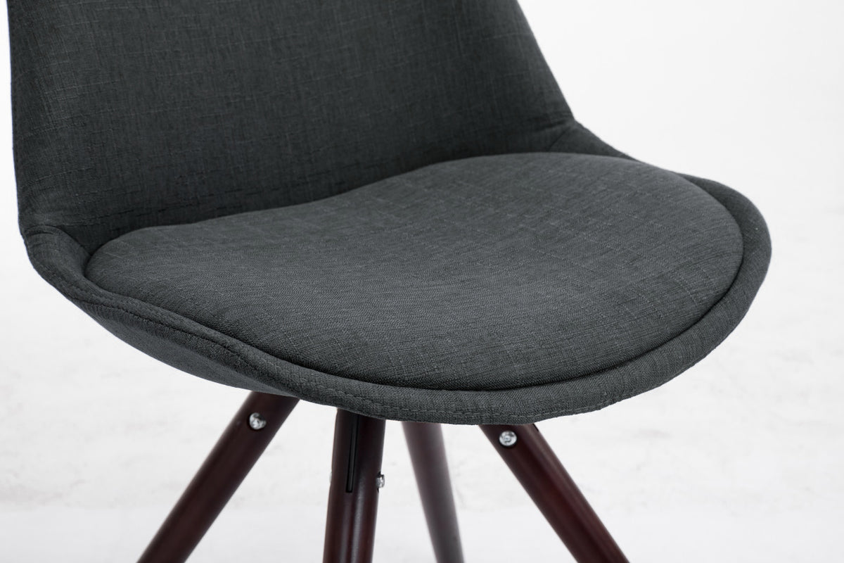 Besucherstuhl Toulouse Stoff Cappuccino Rund – Ansicht 12