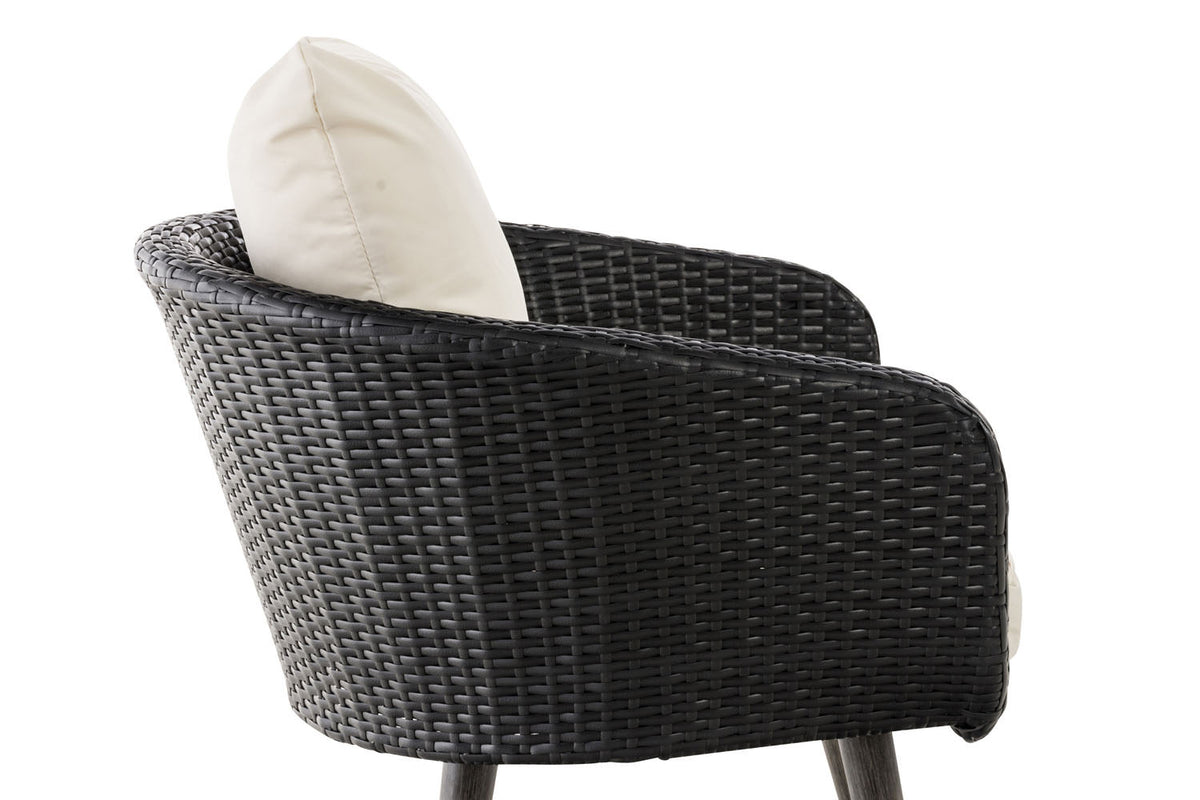 Sessel Ameland Flach cremeweiß 45 cm (Dunkelgrau) – Ansicht 3