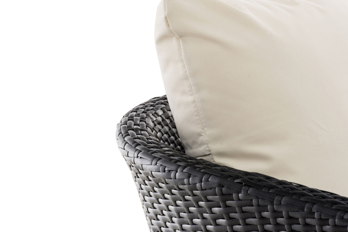 Sessel Ameland Flach cremeweiß 45 cm (Dunkelgrau) – Ansicht 4