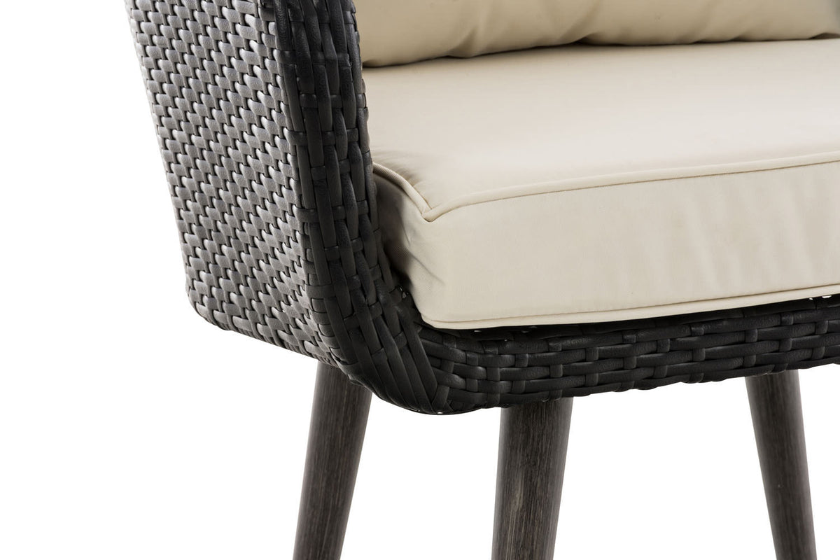 Sessel Ameland Flach cremeweiß 45 cm (Dunkelgrau) – Ansicht 5
