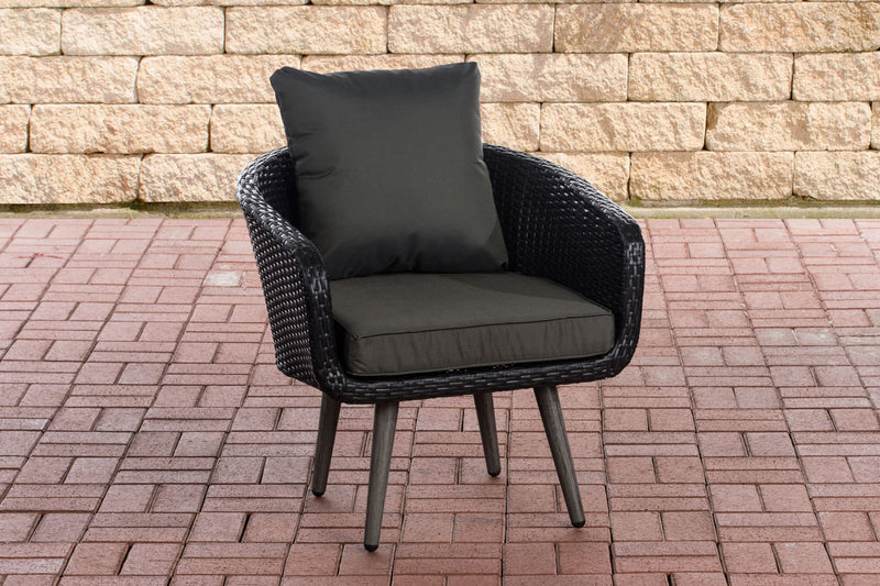 Sessel Ameland Flach anthrazit 45 cm (Dunkelgrau)