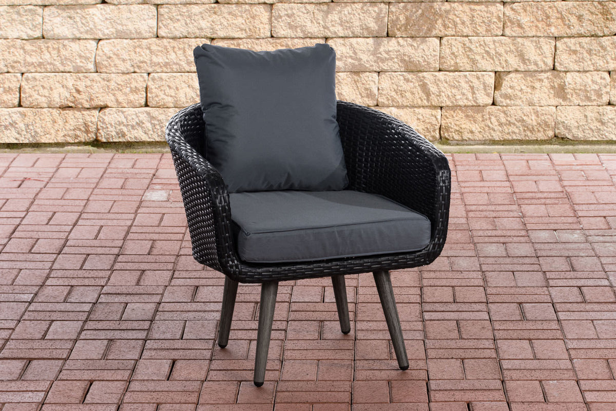 Sessel Ameland Flach eisengrau 45 cm (Dunkelgrau)
