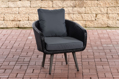 Sessel Ameland Flach eisengrau 45 cm (Dunkelgrau)